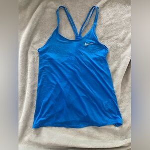 Nike Tops | Euc Nike Dri-Fit Strappy Light Blue Running Tank Top